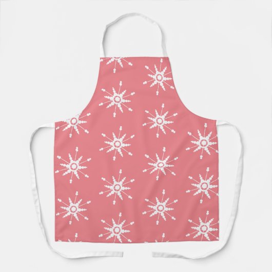 Kerstmis Snowflake Holiday Kerstmis Schort (Voorkant)