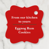 Kerstmis Snowflake Prettige feestdagen Bedankjes Labels (Achterkant)