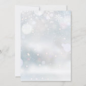 Kerstmis Snowflakes Corporate Holiday Party Kaart (Achterkant)