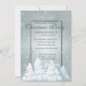 Kerstmis, Snowflakes Corporate Kerstparty Kaart (Voorkant)