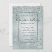 Kerstmis, Snowflakes Corporate Kerstparty Kaart (Voorkant)