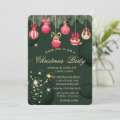 Kerstmis: Snowflakes Groene Kerstmis Kaart (Staand voorkant)