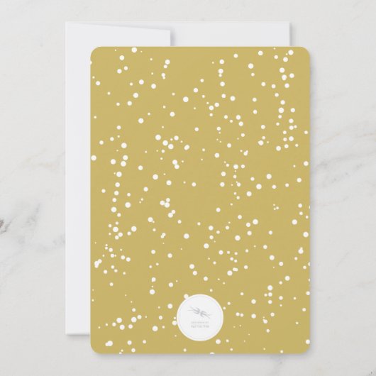 Kerstmis Snowflakes Holiday Party nodigt uit Kaart (Achterkant)