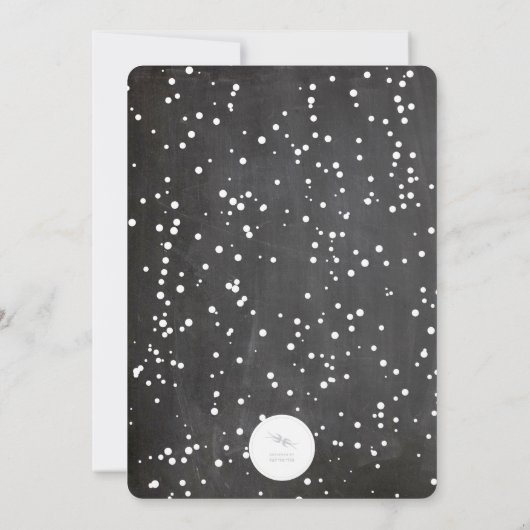 Kerstmis Snowflakes Holiday Party nodigt uit Kaart (Achterkant)