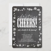 Kerstmis Snowflakes Holiday Party nodigt uit Kaart (Voorkant)