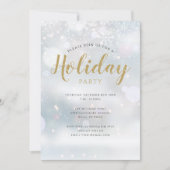 Kerstmis Snowflakes Holiday Party Uitnodiging (Voorkant)