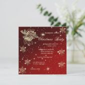 Kerstmis, Snowflakes, kerstfeest van het bedrijf Kaart (Staand voorkant)