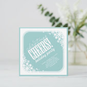 Kerstmis Snowflakes Klassieke feestdag Kaart (Staand voorkant)