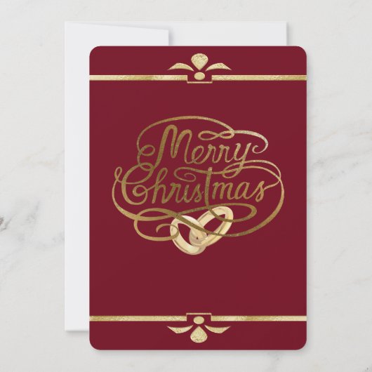 Kerstmis Snowglobe Foto Weddenschap Rood Kaart (Achterkant)