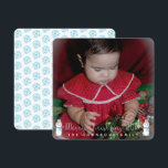 Kerstmis Snowman Babys Kinder Fotogroet Kaart<br><div class="desc">Kerstmis Snowman Greeting Announding Kaarten</div>