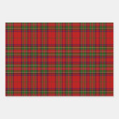 Kerstmis Snowman Beer Gingerbrood Huis Rood Groen Inpakpapier Vel (Voorkant)