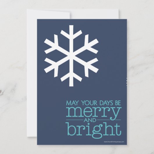 Kerstmis - Snowman - blauw Kaart (Achterkant)