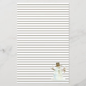 Kerstmis Snowman Brown Persoonlijke feestdag (Voorkant)