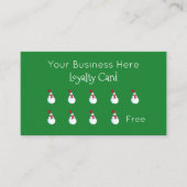 Kerstmis Snowman Business Loyalty (Voorkant)