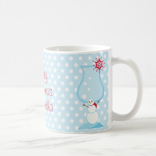 Kerstmis Snowman Cocktail kerst Koffiemok (Rechts)