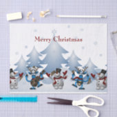 Kerstmis Snowman en rendierband Tissuepapier (Craft)