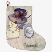 Kerstmis, Snowman  Grote Kerstsok (Voorkant)