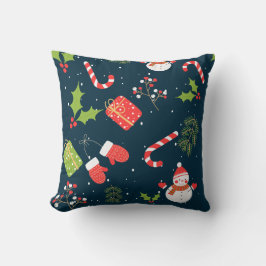 Kerstmis Snowman Holiday Patroon Kussen