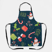 Kerstmis Snowman Holiday Patroon Schort (Voorkant)