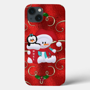 Kerstmis Snowman iPhone hard Xtreme hoesje