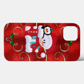 Kerstmis Snowman iPhone hard Xtreme hoesje (Achterkant (horizontaal))