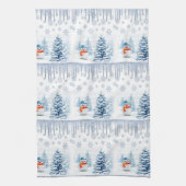 Kerstmis Snowman Kitchen Towels Theedoek (Verticaal)