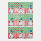 Kerstmis Snowman Kitchen Towels Theedoek (Verticaal)