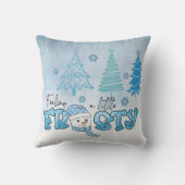 Kerstmis Snowman Kussen (Achterkant)