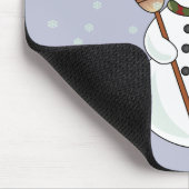 Kerstmis Snowman Mousepad Muismat (Hoek)