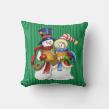 Kerstmis Snowman Pillow