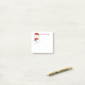 Kerstmis Snowman Post-it-Notes Post-it® Notes (Op bureau)