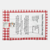 Kerstmis Snowman Recipe keepomwille Red Pset Theedoek (Horizontaal)