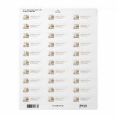 Kerstmis Snowman Return Address Labels (Full Sheet)