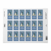 Kerstmis Snowman Return Address Labels (Full Sheet)