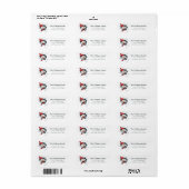 Kerstmis Snowman Return Label (Full Sheet)