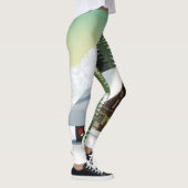 Kerstmis Snowman Scene Leggings (Rechts)