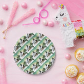 Kerstmis Snowman Scene Papieren Bordje (Feest)