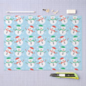 Kerstmis Snowman Snowflake Patroon Tissuepapier (Craft)