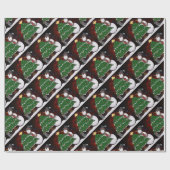 Kerstmis Snowman verrassende Feestdagen Cadeaupapier (Vlak)