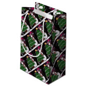 Kerstmis Snowman verrassende Feestdagen Klein Cadeauzakje (Achterkant Gekanteld)