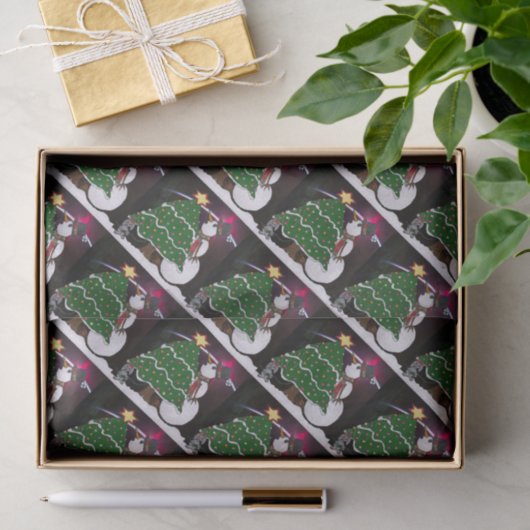 Kerstmis Snowman verrassende Feestdagen Tissuepapier (Geschenk)