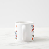 Kerstmis: Snowman Winter Cute Funny Espresso Kop (Achterkant)