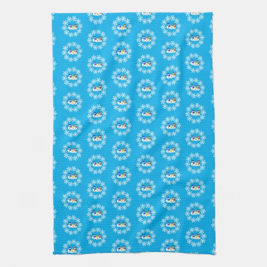 Kerstmis Snowmen Kitchen Towels Theedoek (Verticaal)