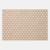 Kerstmis Snowmen Kraft Inpakpapier Vel (Voorkant 3)