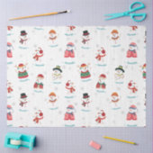 Kerstmis Snowmen Snowman Pattern Tissuepapier (Craft)