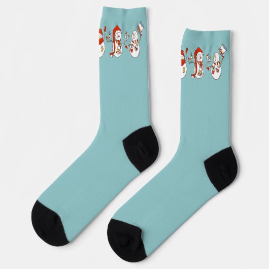 Kerstmis Snowmen Socks Sokken (Links)