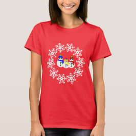 Kerstmis Snowmen T-Shirt