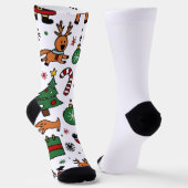 Kerstmis Sokken (Gebogen)