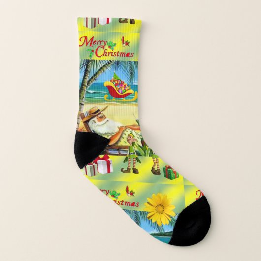 Kerstmis Sokken, Summer Beach Santa Sokken (Rechts - buiten)