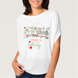 Kerstmis, Somalische kattencirkel bovenaan T-shirt